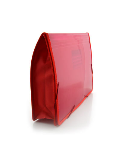 Picture of XXL A4+ FOLDER WITH FABRIC GUSSET - RED